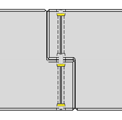 Diagram of two KarabloK's fitting together